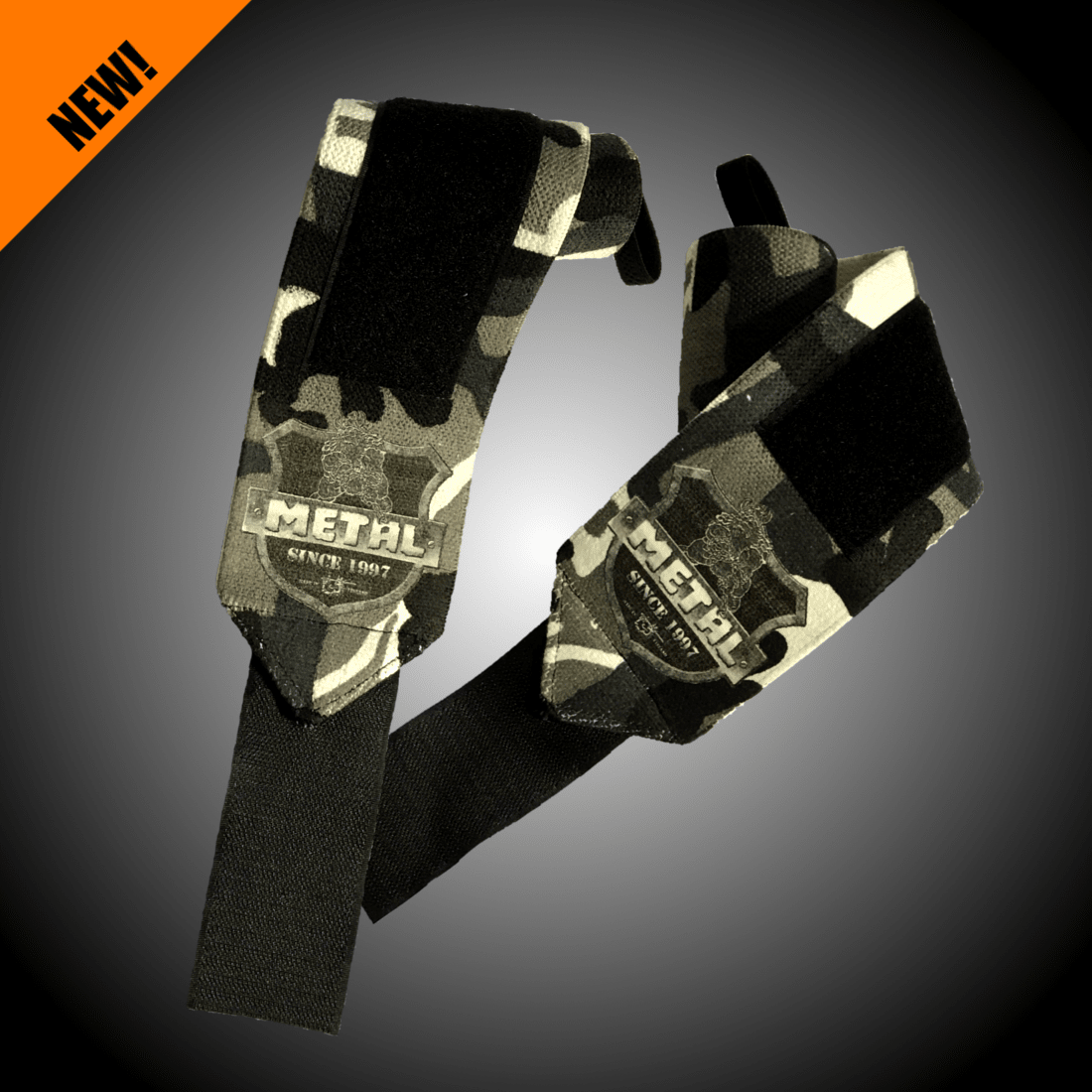 METAL Mystical Wrist Wraps - gray camo (pár)